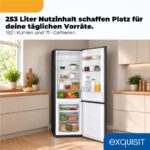 Exquisit KGC5265-70-NF-040D inoxlook-az – Kühl-Gefrier-Kombination, Energieeffizienzklasse D, No Frost – Bild 5