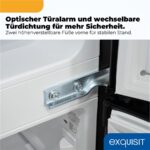 Exquisit KGC590-30-E-040E schwarz – Kühl-Gefrier-Kombination, 85 l, Energieeffizienzklasse E – Bild 7