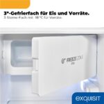 Exquisit KS5117-3-010EweissPV – Kühlschrank, 82 l, Energieeffizienzklasse E – Bild 6