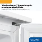 Exquisit KS5117-3-010EweissPV – Kühlschrank, 82 l, Energieeffizienzklasse E – Bild 8