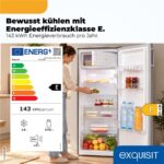 Exquisit KS5185-4-HE-040E – Kühlschrank, 190 l, Energieeffizienzklasse E – Bild 2
