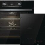 Gorenje BLACK INDUCTION SET 2 – Backofenset, 77 l, 4 Kochzonen, Energieeffizienzklasse A