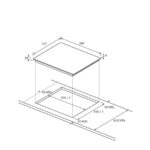 Haier HAI64SCM – Induktionskochfeld (autark), 4 Kochzonen, 59 cm – Bild 2