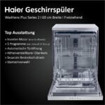 Haier XF 4C4E1S-84 Washlens Plus Serie 2 – Geschirrspüler, 14 Maßgedecke, Energieeffizienzklasse C, 60 cm – Bild 5