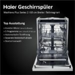 Haier XH 4C4F1S Washlens Plus Series 2 – Geschirrspüler, 14 Maßgedecke, Energieeffizienzklasse C, 60 cm – Bild 2