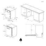 Haier XI 4C4E1B-84 Washlens Plus Series 2 – Geschirrspüler, 14 Maßgedecke, Energieeffizienzklasse C, 60 cm – Bild 2