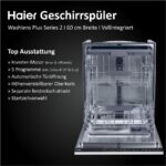 Haier XI 4C4E1B-84 Washlens Plus Series 2 – Geschirrspüler, 14 Maßgedecke, Energieeffizienzklasse C, 60 cm – Bild 3
