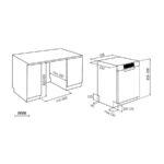Haier XU 4C4E1S-84 Washlens Plus Serie 2 – Geschirrspüler, 14 Maßgedecke, Energieeffizienzklasse C, 60 cm – Bild 2