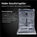 Haier XU 4C4E1S-84 Washlens Plus Serie 2 – Geschirrspüler, 14 Maßgedecke, Energieeffizienzklasse C, 60 cm – Bild 4