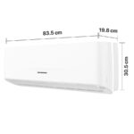 Heinner HAC-HS12EYEWIFI+++ Weiß – Klimagerät, 12.000 BTU/h, bis 21 m², Energieeffizienzklasse A+++ – Bild 3