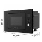 Heinner HMW-BI2360BK – Mikrowelle, 23 l, 800 W, mit Grill – Bild 2
