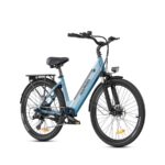 Hillmiles MileCity-blue Citybike – E-Bike (Citybike), 250 W, 36 V / 13 Ah (468 Wh), bis 100 km Reichweite