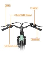 Hillmiles MileCity-blue Citybike – E-Bike (Citybike), 250 W, 36 V / 13 Ah (468 Wh), bis 100 km Reichweite – Bild 3