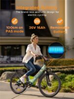 Hillmiles MileCity-blue Citybike – E-Bike (Citybike), 250 W, 36 V / 13 Ah (468 Wh), bis 100 km Reichweite – Bild 5