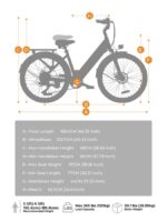 Hillmiles MileCity-blue Citybike – E-Bike (Citybike), 250 W, 36 V / 13 Ah (468 Wh), bis 100 km Reichweite – Bild 9