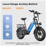 Hillmiles MileLink 1 Citybike – E-Bike (Citybike), 250 W, 48 V / 25 Ah (1200 Wh), bis 120 km Reichweite – Bild 2