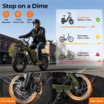 Hillmiles MileLink 1 Citybike – E-Bike (Citybike), 250 W, 48 V / 25 Ah (1200 Wh), bis 120 km Reichweite – Bild 6