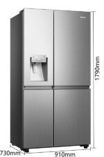 Hisense RS 818 N 4 TIE 1 – Side-by-Side-Kühlschrank, 632 l, Energieeffizienzklasse E, No Frost – Bild 2
