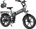 Hitway BK10Pro Kompakt-/Faltrad – Pedelec (Faltrad), 250 W, 48 V / 15 Ah (720 Wh), bis 120 km Reichweite