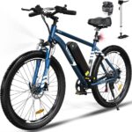 Hitway BK15 Mountainbike – Pedelec (Mountainbike), 250 W, 48 V / 15 Ah (720 Wh), bis 80 km Reichweite
