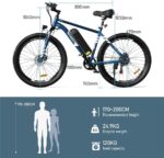 Hitway BK15 Mountainbike – Pedelec (Mountainbike), 250 W, 48 V / 15 Ah (720 Wh), bis 80 km Reichweite – Bild 7
