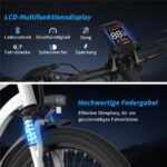 Hitway BK15P Mountainbike – E-Bike (Mountainbike), 250 W, 36 V / 13 Ah (468 Wh), bis 100 km Reichweite – Bild 5