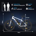 Hitway BK15P Mountainbike – E-Bike (Mountainbike), 250 W, 36 V / 13 Ah (468 Wh), bis 100 km Reichweite – Bild 7