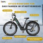 Hitway BK16 26x3.0Zoll – Pedelec (Citybike), 250 W, 48 V / 18 Ah (864 Wh), bis 80 km Reichweite – Bild 7