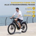 Hitway BK16 26x3.0Zoll – Pedelec (Citybike), 250 W, 48 V / 18 Ah (864 Wh), bis 80 km Reichweite – Bild 8