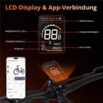 Hitway BK19PRO Citybike – E-Bike (Citybike), 250 W, 36 V / 10,4 Ah (374 Wh), bis 80 km Reichweite – Bild 6