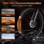 Hitway BK19PRO Citybike – E-Bike (Citybike), 250 W, 36 V / 10,4 Ah (374 Wh), bis 80 km Reichweite – Bild 7
