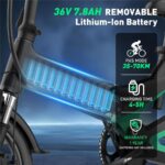 Hitway BK2 – Pedelec (Faltrad), 250 W, 36 V / 7,8 Ah (281 Wh), bis 70 km Reichweite – Bild 2
