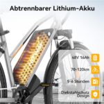 Hitway BK27PRO Citybike – Pedelec (Citybike), 250 W, 48 V / 16 Ah (768 Wh), bis 120 km Reichweite (Art.-Nr. 173773815) – Bild 4