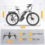 Hitway BK27PRO Citybike – Pedelec (Citybike), 250 W, 48 V / 16 Ah (768 Wh), bis 120 km Reichweite (Art.-Nr. 173773815) – Bild 9