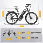 Hitway BK27PRO Citybike – Pedelec (Citybike), 250 W, 48 V / 16 Ah (768 Wh), bis 120 km Reichweite (Art.-Nr. 173773922) – Bild 9
