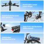 Hitway BK27S Citybike – Pedelec (Citybike), 250 W, 36 V / 13 Ah (468 Wh), bis 100 km Reichweite – Bild 7