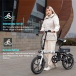 Hitway BK35S Kompakt-/Faltrad – E-Bike (Faltrad), 250 W, 36 V / 9 Ah (324 Wh), bis 70 km Reichweite – Bild 4