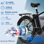 Hitway BK3MS – E-Bike (Mountainbike), 250 W, 36 V / 15 Ah (540 Wh), bis 100 km Reichweite – Bild 3