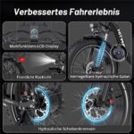 Hitway BK6S PLUS-R Citybike – E-Bike (Citybike), 250 W, 48 V / 27 Ah (1296 Wh), bis 160 km Reichweite – Bild 8