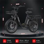 Hitway BK6S PLUS-R Citybike – E-Bike (Citybike), 250 W, 48 V / 27 Ah (1296 Wh), bis 160 km Reichweite – Bild 9