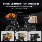 Hitway BK6SPLUS Citybike – E-Bike (Citybike), 250 W, 48 V / 27 Ah (1296 Wh), bis 160 km Reichweite – Bild 5