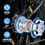 Hitway BK7S 26" 250W Mountainbike – Pedelec (Mountainbike), 250 W, 36 V / 12 Ah (432 Wh), bis 90 km Reichweite – Bild 2