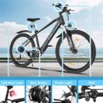 Hitway BK7S 26" 250W Mountainbike – Pedelec (Mountainbike), 250 W, 36 V / 12 Ah (432 Wh), bis 90 km Reichweite – Bild 6
