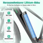 Hitway BK7SPro Citybike – E-Bike (Citybike), 250 W, 36 V / 12,8 Ah (461 Wh), bis 80 km Reichweite – Bild 5