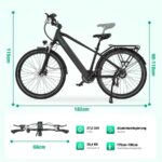 Hitway BK7SPro Citybike – E-Bike (Citybike), 250 W, 36 V / 12,8 Ah (461 Wh), bis 80 km Reichweite – Bild 7