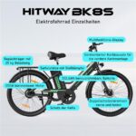 Hitway BK8S Citybike – Pedelec (Citybike), 250 W, 36 V / 7,8 Ah (281 Wh), bis 80 km Reichweite – Bild 6