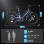 Hitway BK8SL Urbanbike – E-Bike (Urbanbike), 250 W, 36 V / 13 Ah (468 Wh), bis 100 km Reichweite – Bild 8