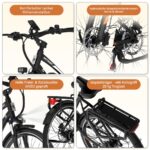 Hitway BKU1 Citybike – Pedelec (Citybike), 250 W, 36 V / 13 Ah (468 Wh), bis 150 km Reichweite – Bild 10