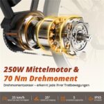 Hitway BKU1 Citybike – Pedelec (Citybike), 250 W, 36 V / 13 Ah (468 Wh), bis 150 km Reichweite – Bild 4