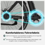 Hitway Intelligentes – Pedelec (Citybike), 250 W, 36 V / 9,6 Ah (346 Wh), bis 70 km Reichweite – Bild 6